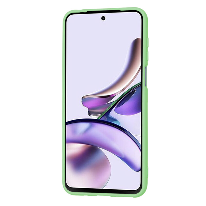 Husa silicon Motorola Moto G23 Techsuit SoftFlex, verde deschis