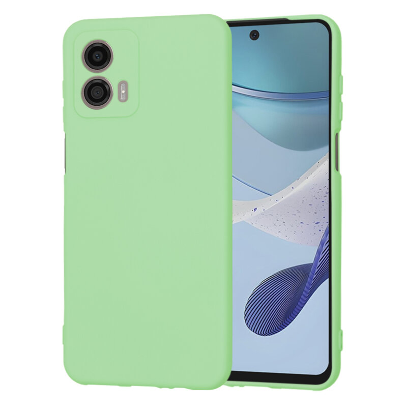 Husa silicon Motorola Moto G53 Techsuit SoftFlex, verde deschis