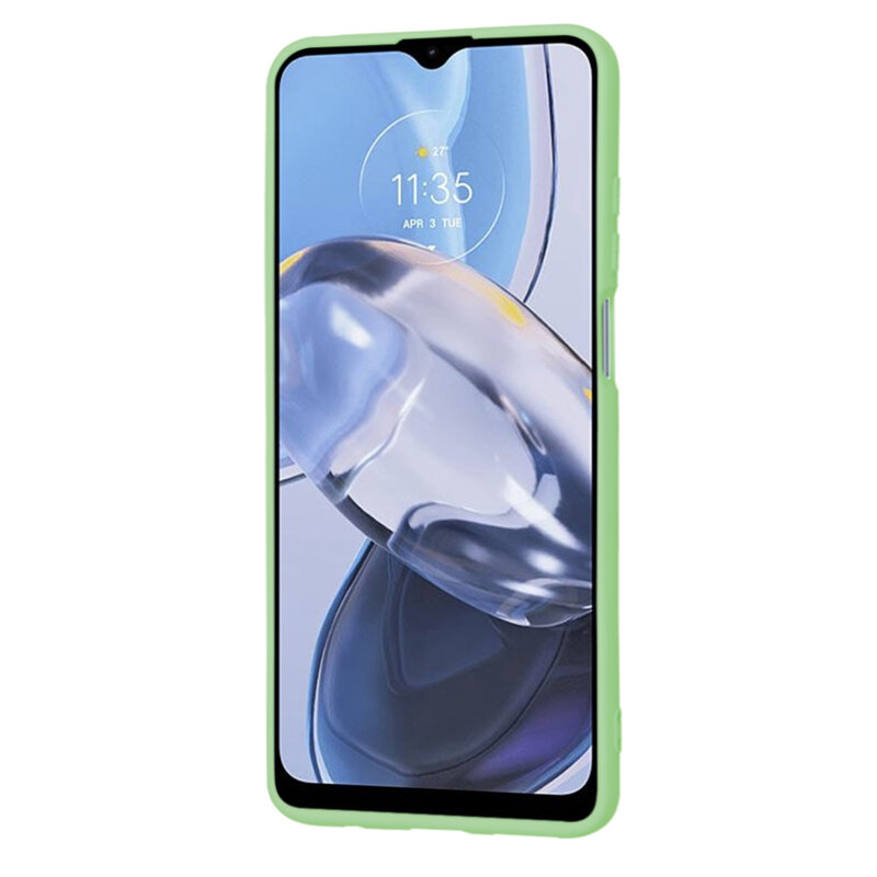 Husa silicon Motorola Moto E22 Techsuit SoftFlex, verde deschis