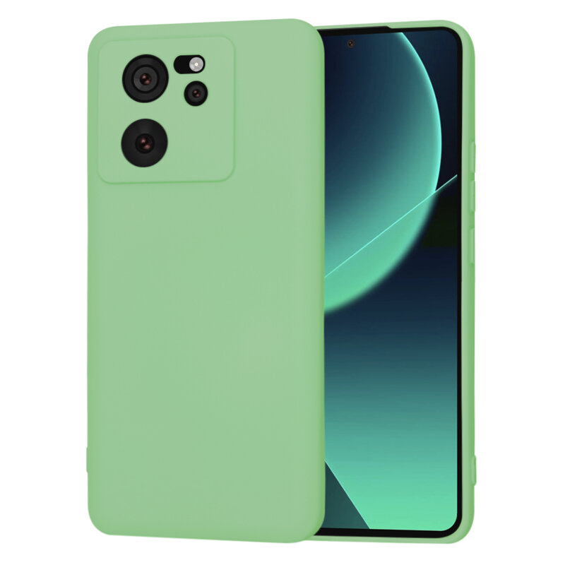 Husa silicon Xiaomi 13T Techsuit SoftFlex, verde deschis