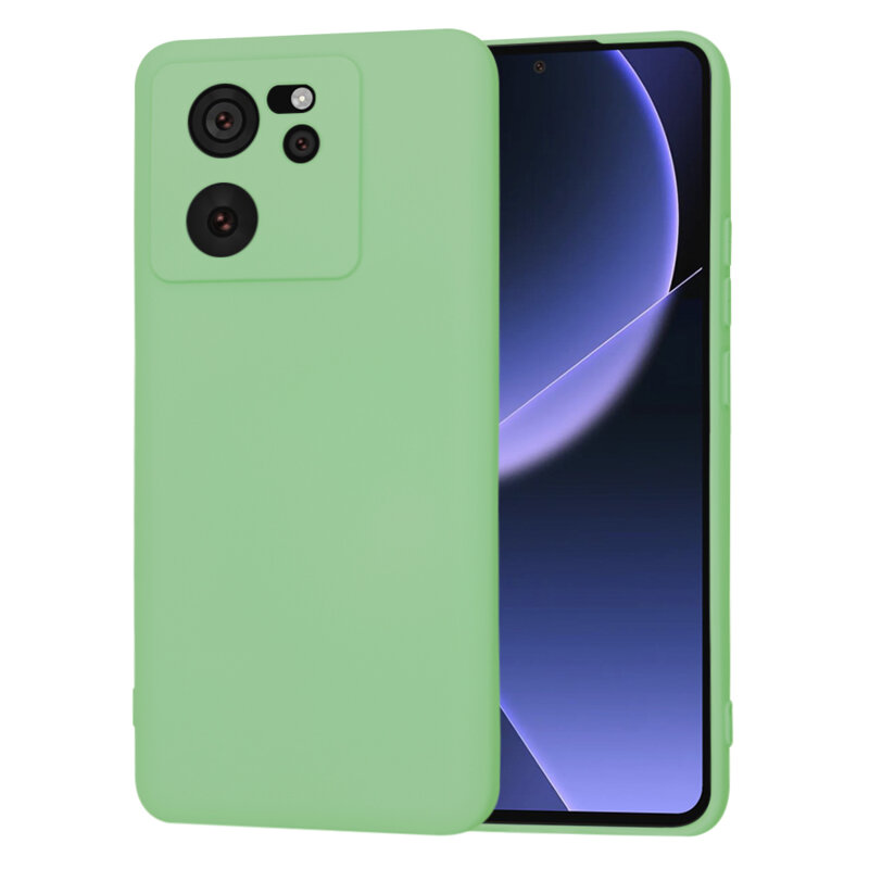 Husa silicon Xiaomi 13T Pro Techsuit SoftFlex, verde deschis