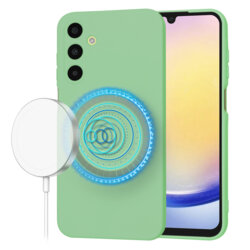 Husa silicon Samsung Galaxy A54 Techsuit SoftFlex MagSafe, verde deschis