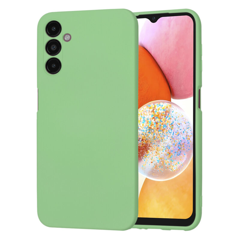 Husa silicon Samsung Galaxy A14 4G Techsuit SoftFlex, verde deschis