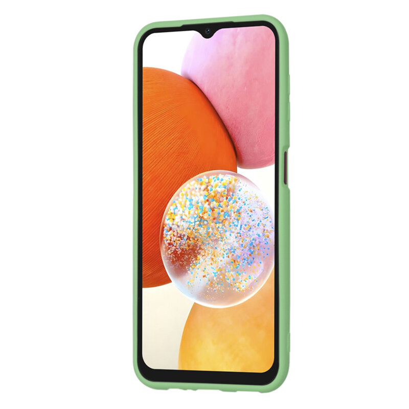Husa silicon Samsung Galaxy A14 4G Techsuit SoftFlex, verde deschis