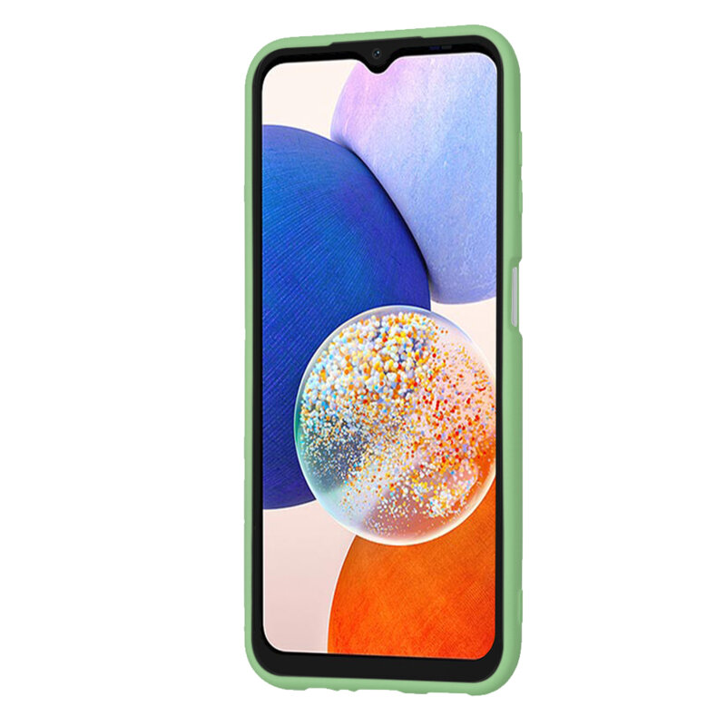 Husa silicon Samsung Galaxy A14 5G Techsuit SoftFlex, verde deschis
