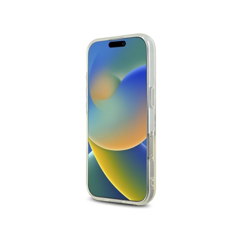 Husa Guess Hardcase IML Heart iPhone 16 Pro Max, transparenta, GUHCP16XHCHGSPT