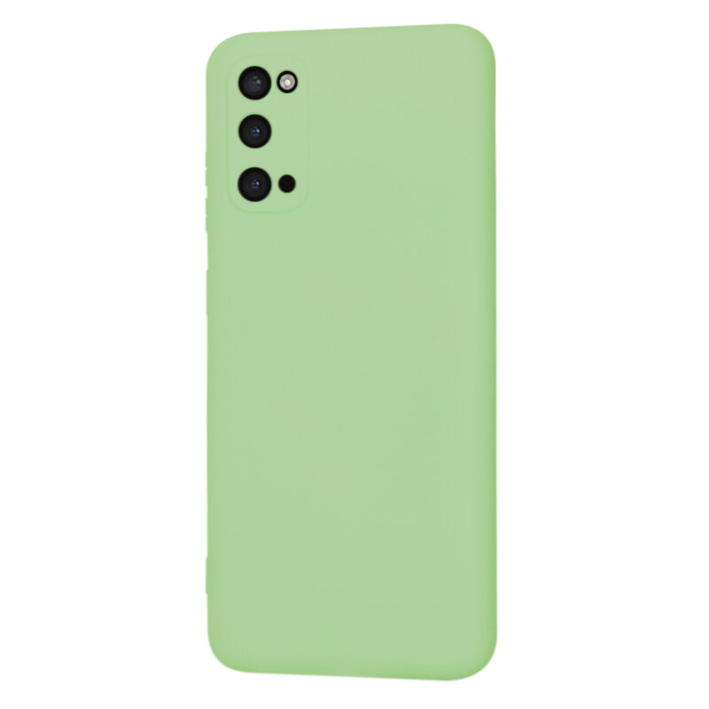 Husa silicon Samsung Galaxy S20 5G Techsuit SoftFlex, verde deschis