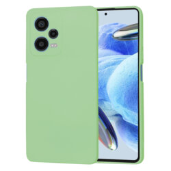 Husa silicon Xiaomi Redmi Note 12 Pro 5G Techsuit SoftFlex, verde deschis