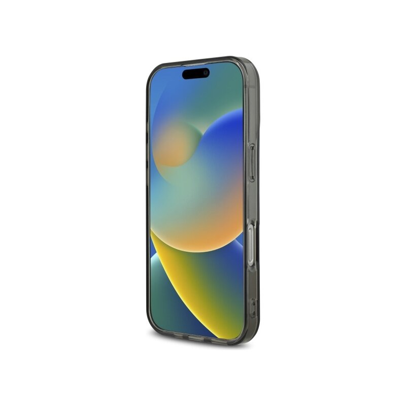 Husa Guess Hardcase IML Heart iPhone 16 Pro Max, negru, GUHCP16XHCHGSPK