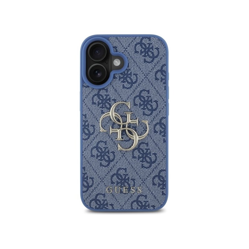 Husa originala Guess iPhone 16 Hardcase 4G Big Logo, albastru, GUHCP16S4GMGBL