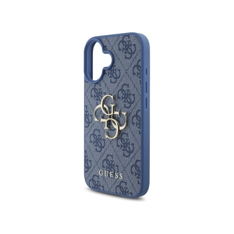 Husa originala Guess iPhone 16 Hardcase 4G Big Logo, albastru, GUHCP16S4GMGBL