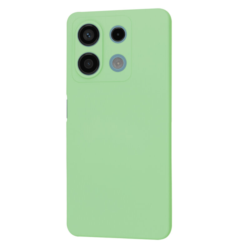 Husa silicon Xiaomi Redmi Note 13 5G Techsuit SoftFlex, verde deschis