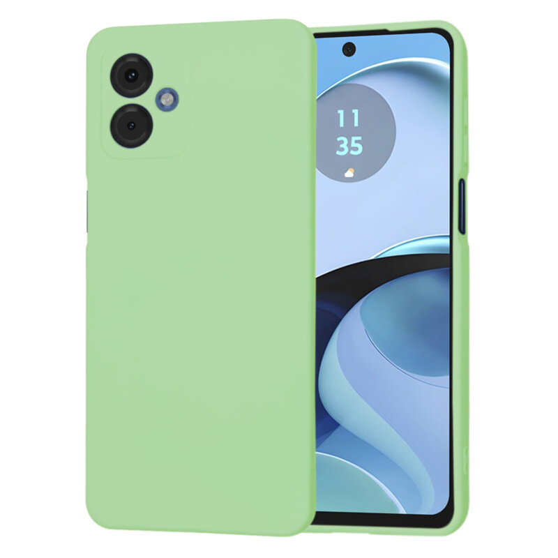 Husa silicon Motorola Moto G14 Techsuit SoftFlex, verde deschis