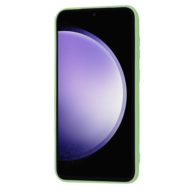 Husa silicon Samsung Galaxy S23 FE Techsuit SoftFlex, verde deschis