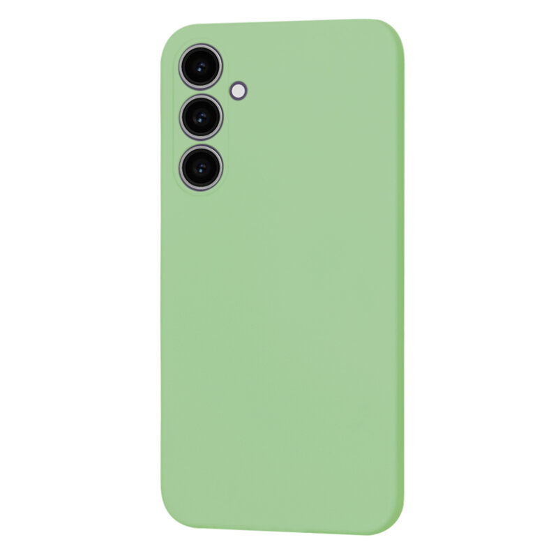 Husa silicon Samsung Galaxy S23 FE Techsuit SoftFlex, verde deschis