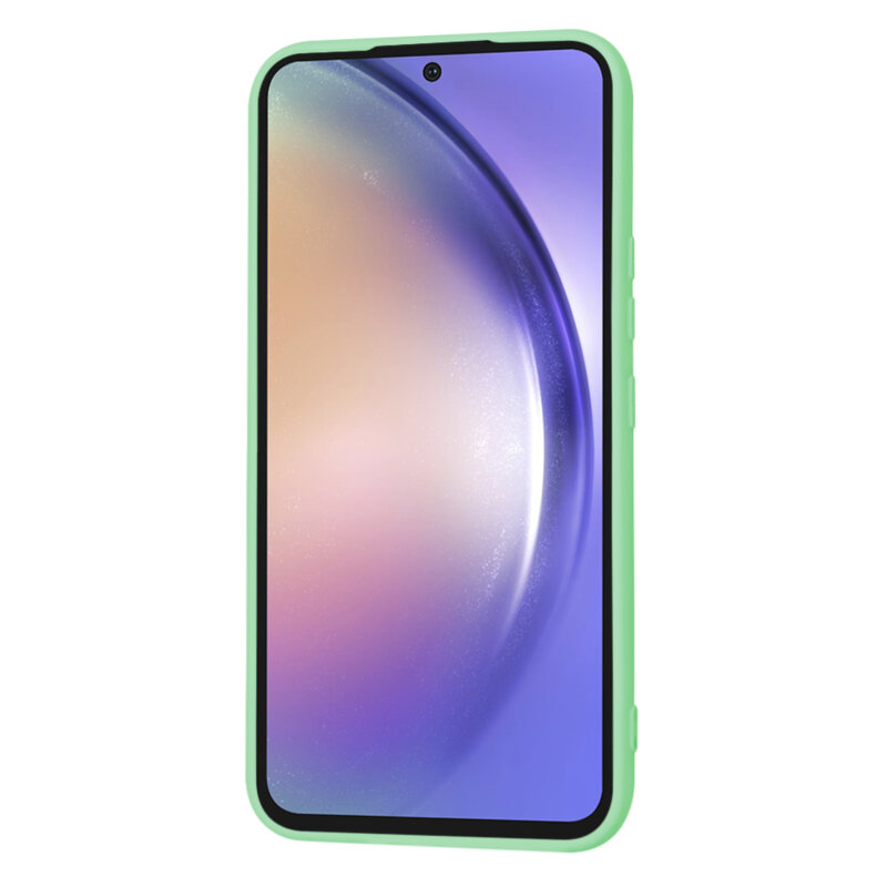 Husa silicon Samsung Galaxy A54 Techsuit SoftFlex, verde deschis