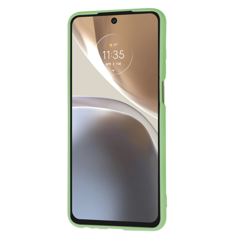 Husa silicon Motorola Moto G32 Techsuit SoftFlex, verde deschis