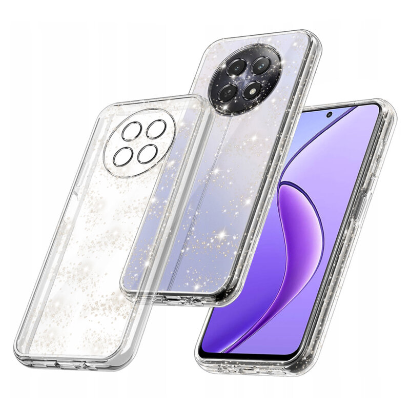 Husa sclipici Realme 12 Techsuit SparkleSkin, transparenta