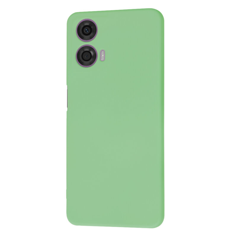 Husa silicon Motorola Moto G24 Techsuit SoftFlex, verde deschis