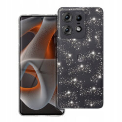 Husa sclipici Motorola Edge 50 Pro Techsuit SparkleSkin, transparenta