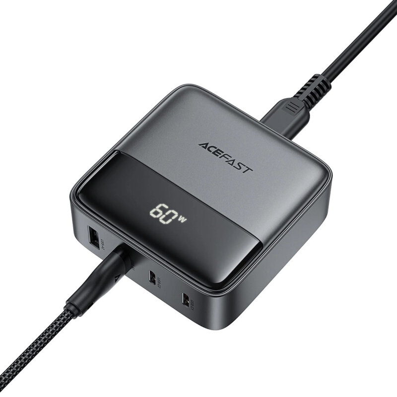Statie incarcare 4in1 GaN 65W pentru telefon, 2x USB, 2x Type-C Acefast Z6