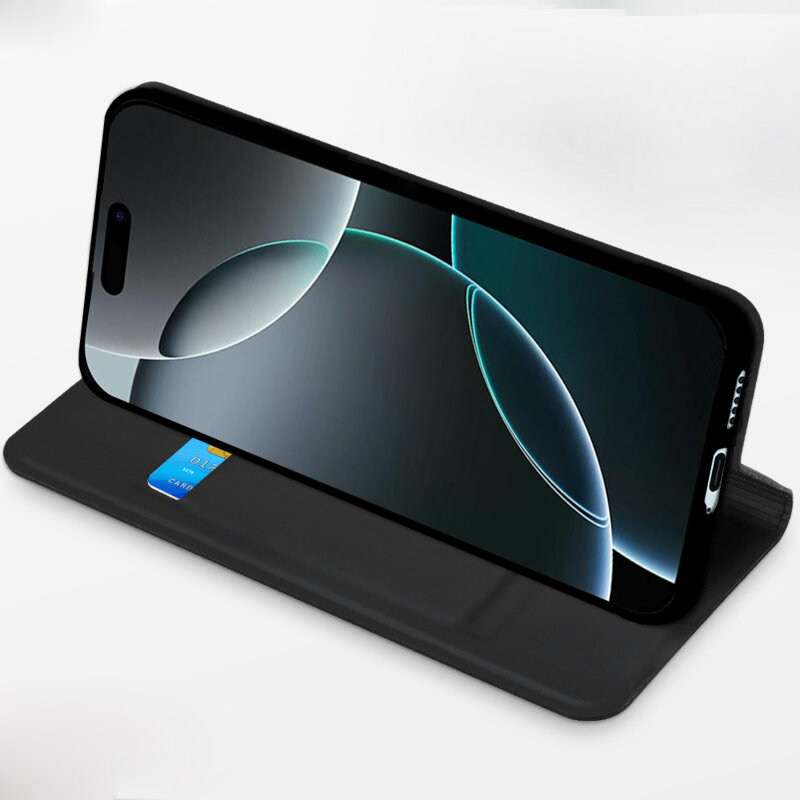 Husa Motorola Moto G04 Techsuit Magskin Book, negru