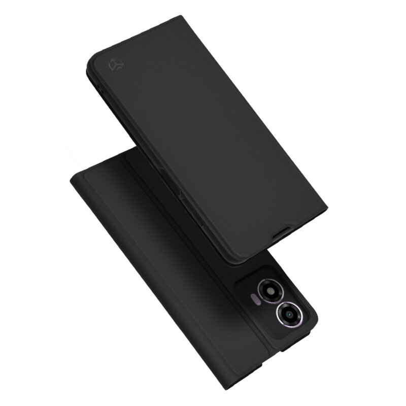 Husa Motorola Moto E14 Techsuit Magskin Book, negru