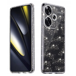 Husa sclipici Xiaomi Poco F6 Techsuit SparkleSkin, transparenta