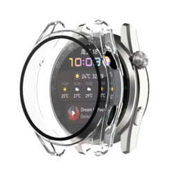 [Pachet 360°] Husa + folie Huawei Watch 3 Techsuit Defense, transparenta