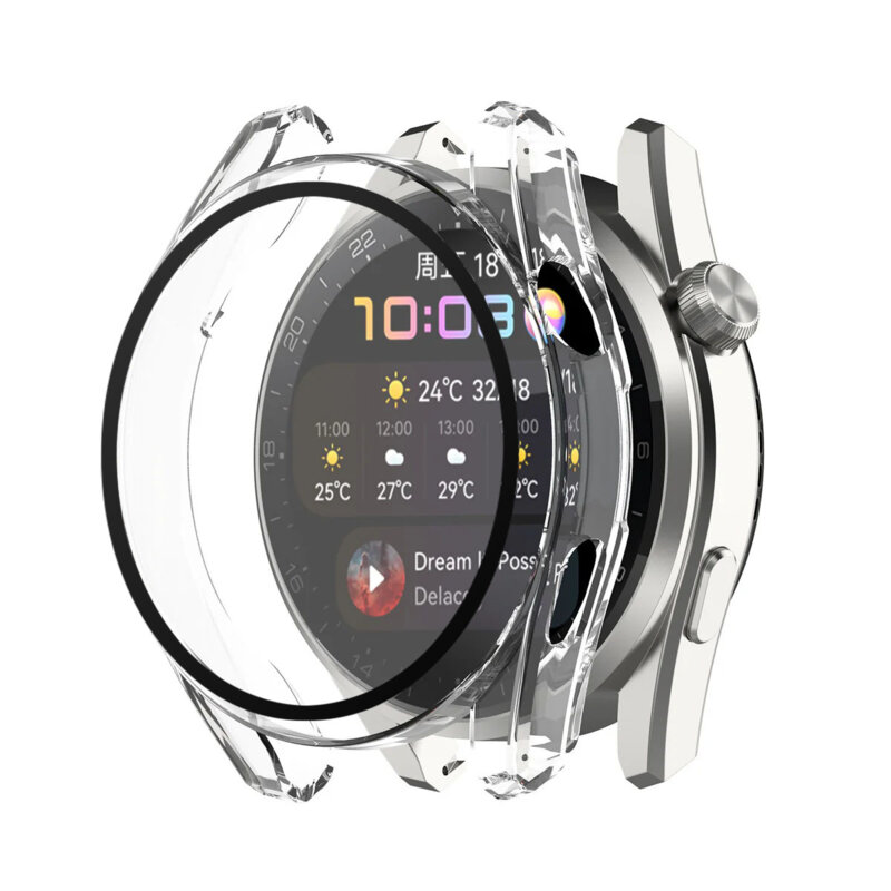[Pachet 360°] Husa + folie Huawei Watch 3 Techsuit Defense, transparenta