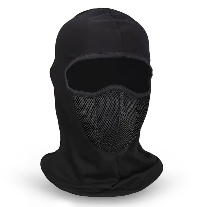 Cagula tactica, masca protectie pentru airsoft Techsuit, negru
