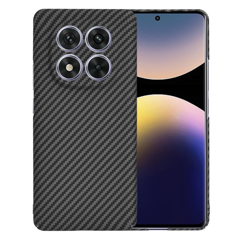 Husa Xiaomi Redmi Note 14 Pro 5G Techsuit Carbonite FiberShell, negru