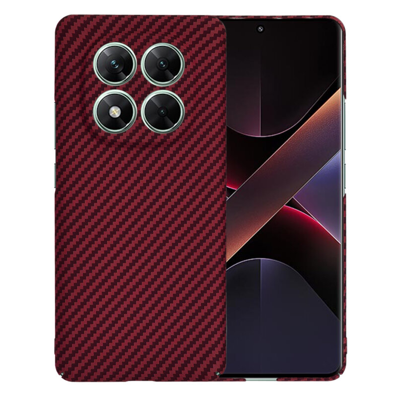 Husa Xiaomi Poco X7 Techsuit Carbonite FiberShell, rosu
