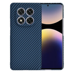 Husa Xiaomi Redmi Note 14 Pro 5G Techsuit Carbonite FiberShell, cyan