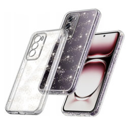 Husa sclipici Oppo Reno12 Techsuit SparkleSkin, transparenta
