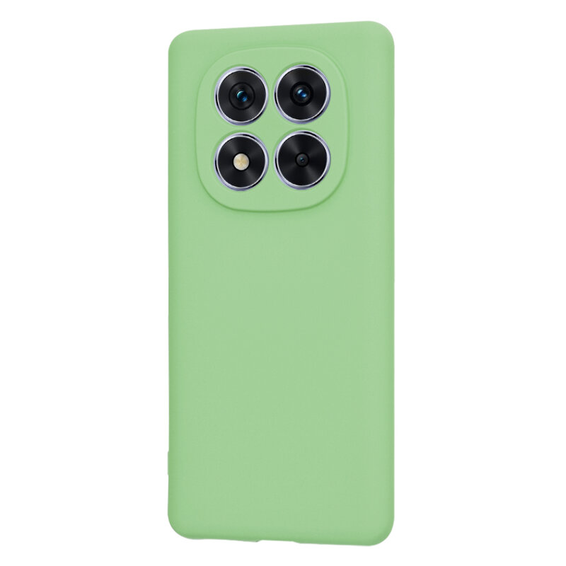 Husa silicon Xiaomi Redmi Note 14 Pro 5G Techsuit SoftFlex, verde deschis