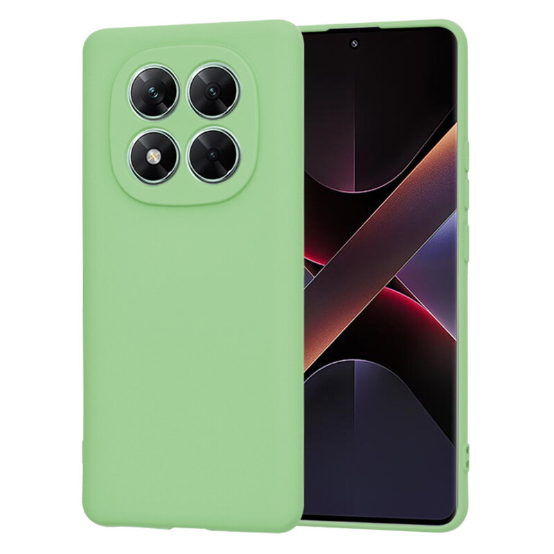 Husa silicon Xiaomi Poco X7 Techsuit SoftFlex, verde deschis
