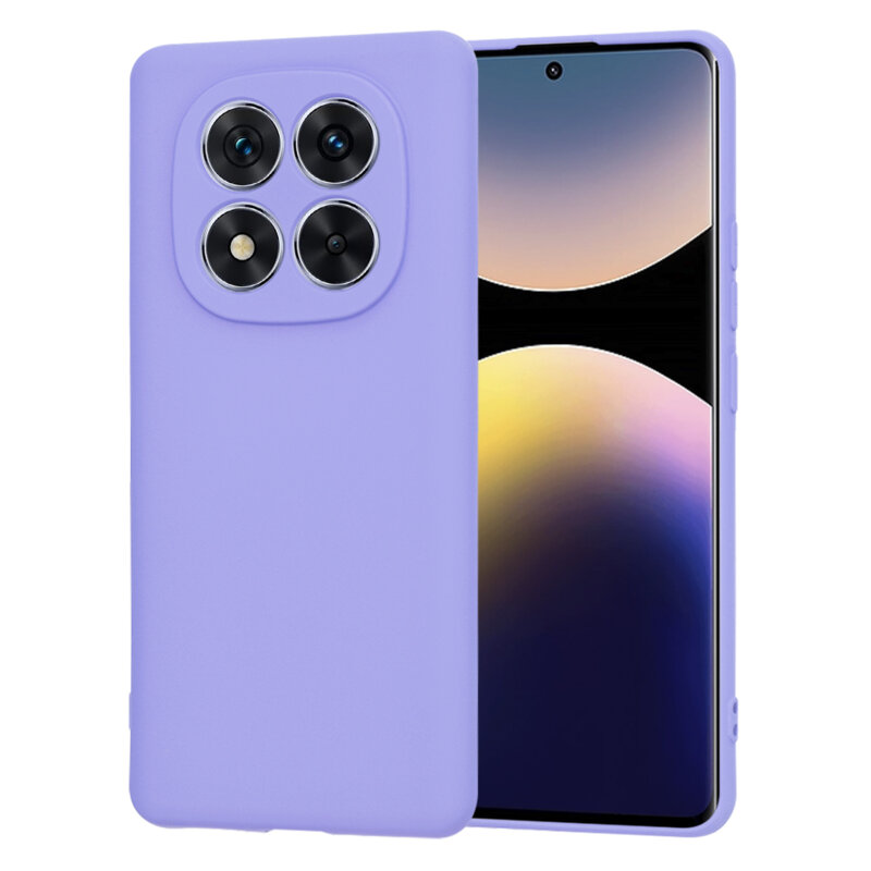 Husa silicon Xiaomi Redmi Note 14 Pro 5G Techsuit SoftFlex, violet