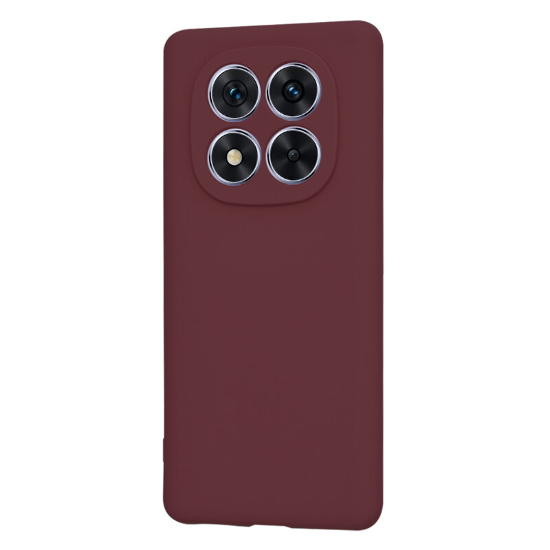 Husa silicon Xiaomi Redmi Note 14 Pro 5G Techsuit SoftFlex, bordo