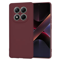 Husa silicon Xiaomi Poco X7 Techsuit SoftFlex, bordo