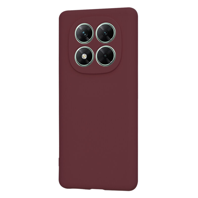 Husa silicon Xiaomi Poco X7 Techsuit SoftFlex, bordo