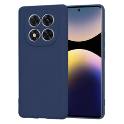 Husa silicon Xiaomi Redmi Note 14 Pro 5G Techsuit SoftFlex, bleumarin