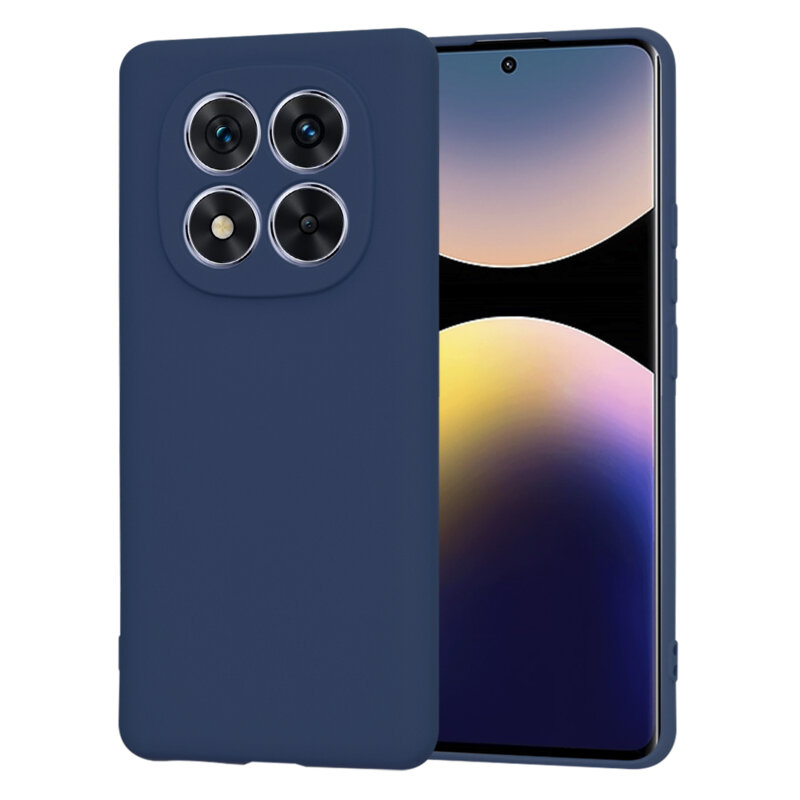 Husa silicon Xiaomi Redmi Note 14 Pro 5G Techsuit SoftFlex, bleumarin