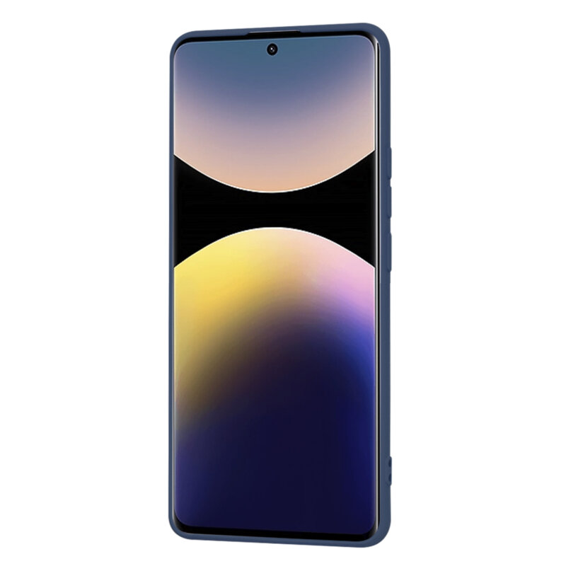 Husa silicon Xiaomi Redmi Note 14 Pro 5G Techsuit SoftFlex, bleumarin