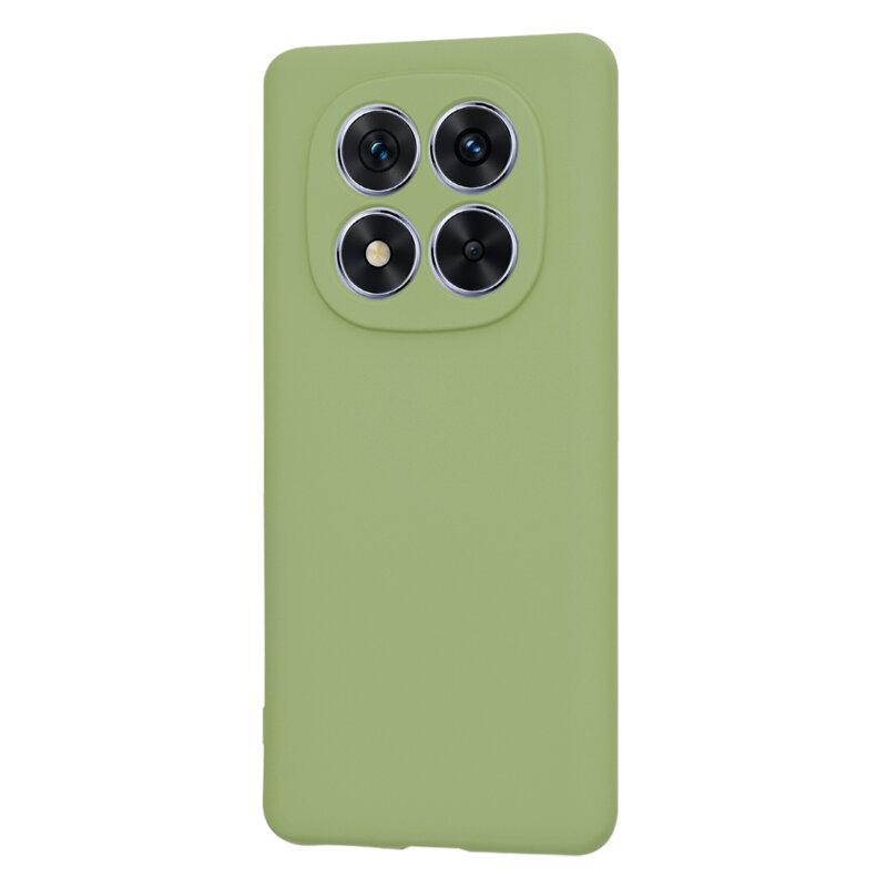 Husa silicon Xiaomi Redmi Note 14 Pro 5G Techsuit SoftFlex, verde