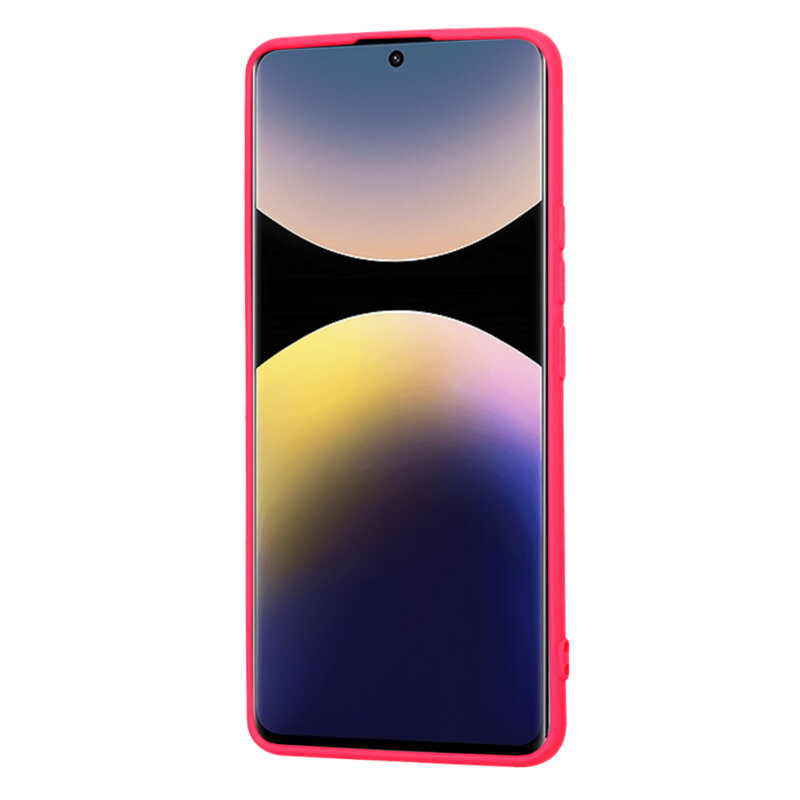 Husa silicon Xiaomi Redmi Note 14 Pro+ 5G Techsuit SoftFlex, fucsia