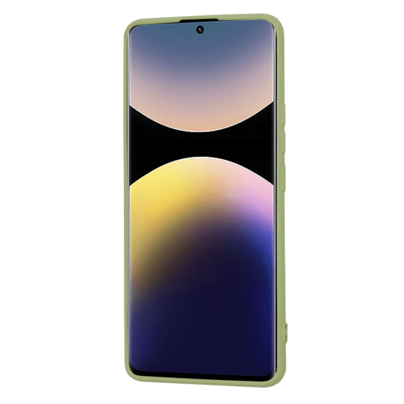 Husa silicon Xiaomi Redmi Note 14 Pro+ 5G Techsuit SoftFlex, verde