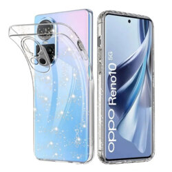 Husa sclipici Oppo Reno10 Techsuit SparkleSkin, transparenta