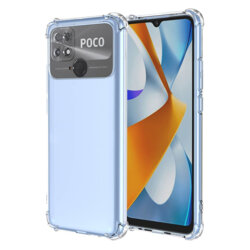 Husa Xiaomi Poco C40 Techsuit Shockproof Clear Silicone, transparenta