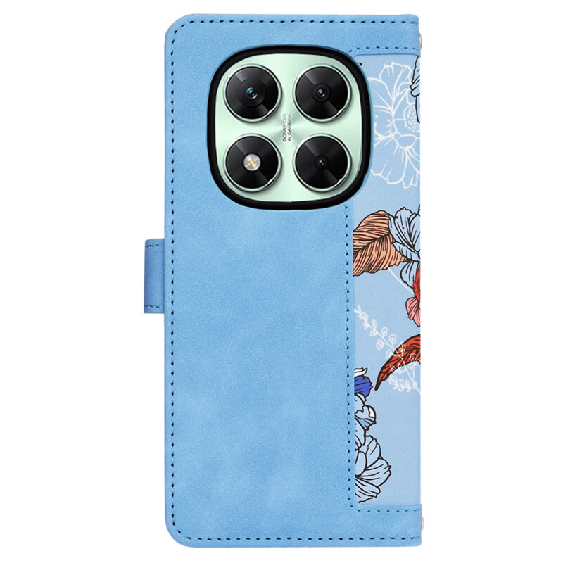 Husa personalizata fete Xiaomi Poco X7 Techsuit FlipCraft, bleu